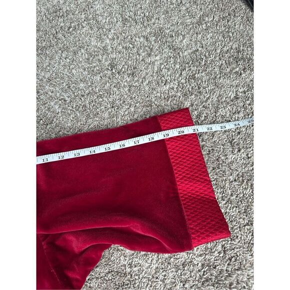 Vintage Christian Dior Red Long Bath Robe Arnel Blend Tie Front USA Made Size S - Picture 8 of 16